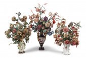 THREE PORCELAIN AND COMPOSITIO