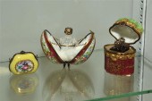 THREE PORCELAIN BOXES. A Limog