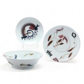 THREE PORCELAIN CERAMICS, RICH