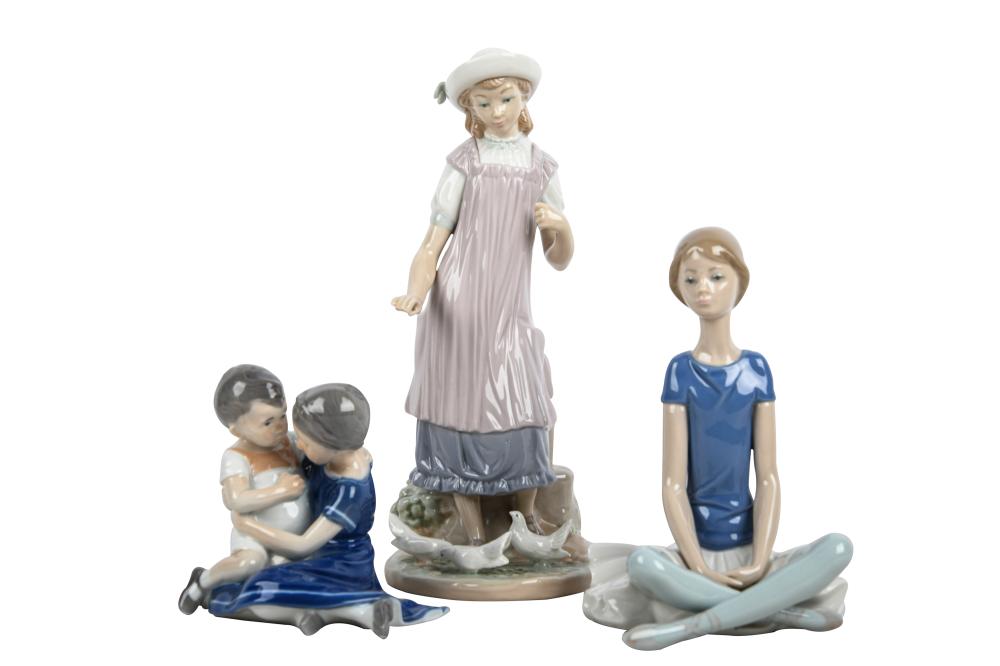 THREE PORCELAIN FIGUREScomprising
