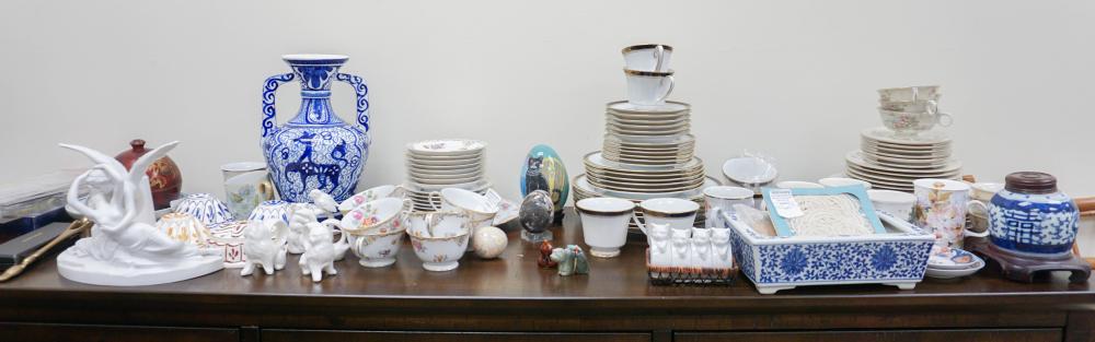 THREE PORCELAIN PARTIAL DINNER