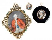 THREE PORTRAIT MINIATURES(Brit