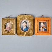THREE PORTRAIT MINIATURESConti