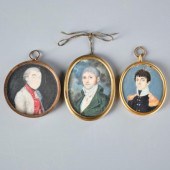 THREE PORTRAIT MINIATURESConti