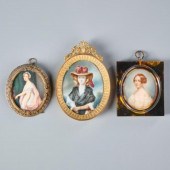 THREE PORTRAIT MINIATURESConti
