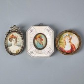 THREE PORTRAIT MINIATURESConti