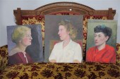 THREE PORTRAIT PAINTINGS BY DO