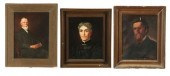 THREE PORTRAITS (AMERICAN  LAT