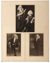 THREE PORTRAITS OF ALBINO SIDE