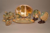 THREE PORTUGUESE POTTERY CHARG