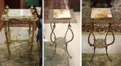 THREE POST-VICTORIAN METAL STA