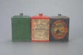 THREE POWDER TINS6 in. tall

L