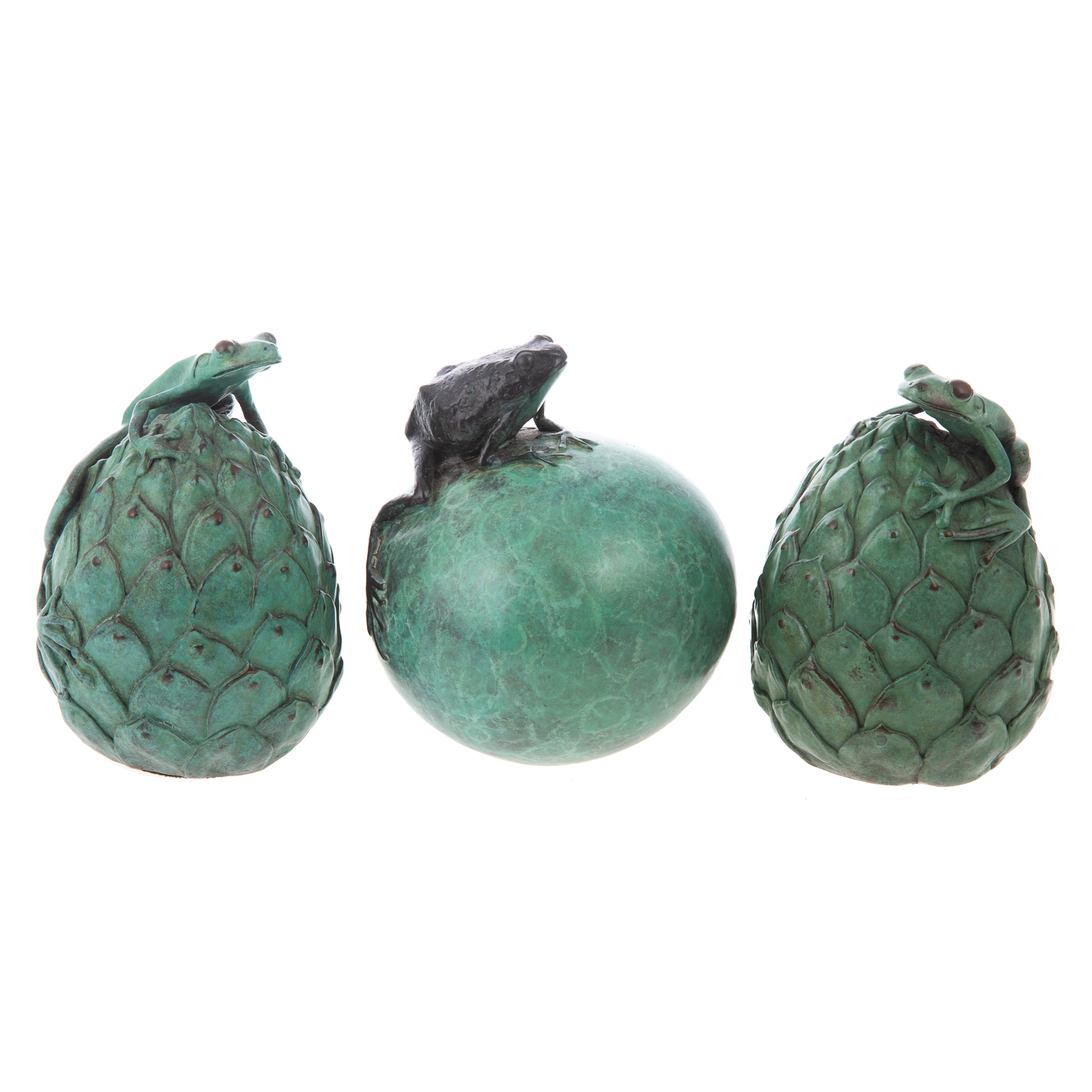 THREE POZYCINSKI STUDIO BRONZE