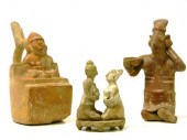 Three Pre-Columbian figural fr