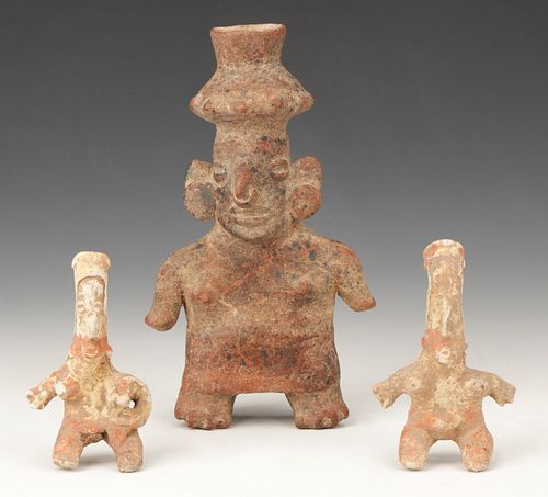 THREE PRE-COLUMBIAN JALISCO POTTERY