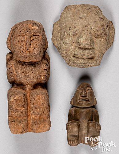 THREE PRE-COLUMBIAN MESO-AMERICAN