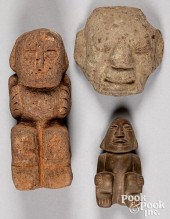 THREE PRE-COLUMBIAN MESO-AMERI