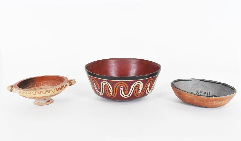 THREE PRE-COLUMBIAN STYLE