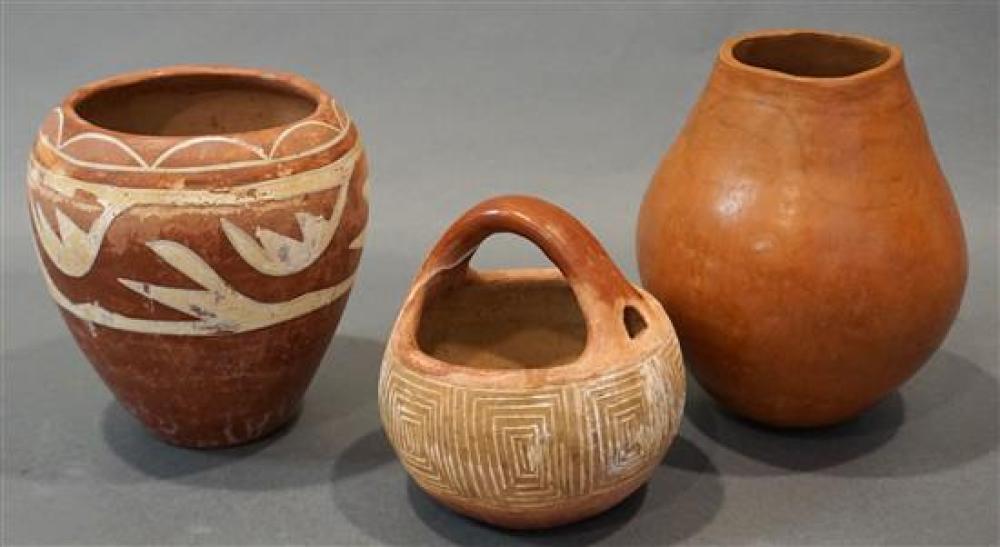 THREE PRE-COLUMBIAN TYPE POTTERY