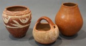 THREE PRE-COLUMBIAN TYPE POTTE