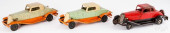 THREE PRESSED STEEL CARS<br>Th