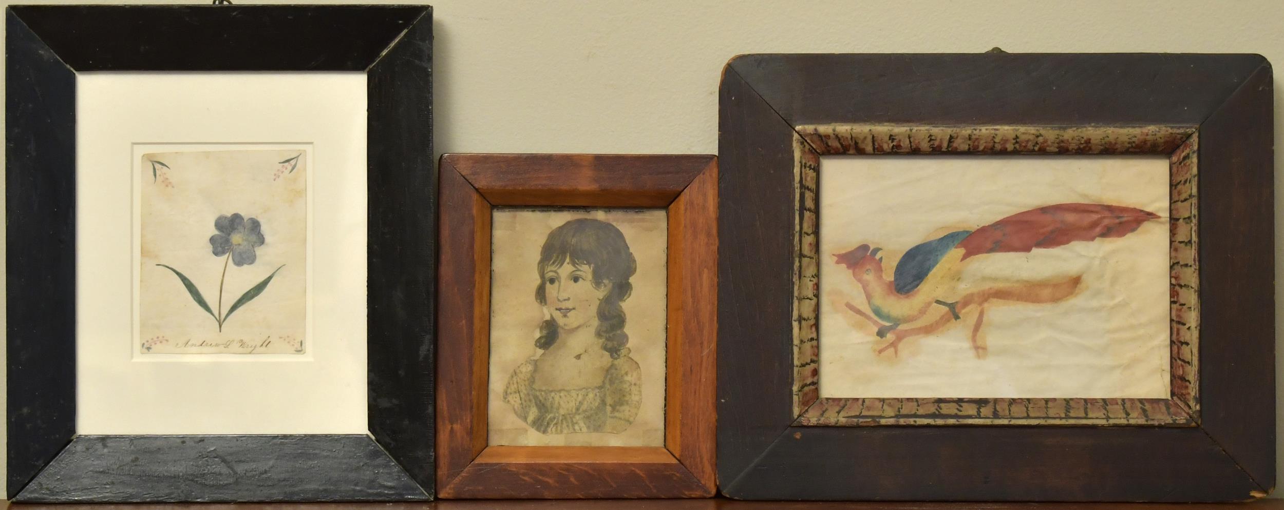 THREE PRIMITIVE ANTIQUE
