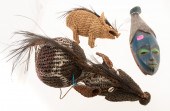THREE PRIMITIVE OBJECTS A wove