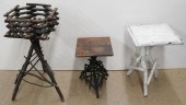 THREE PRIMITIVE TWIG ART WOOD