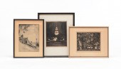 THREE PRINTS. American, etchin