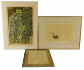 THREE PRINTS BY NANCY NEMEC, E