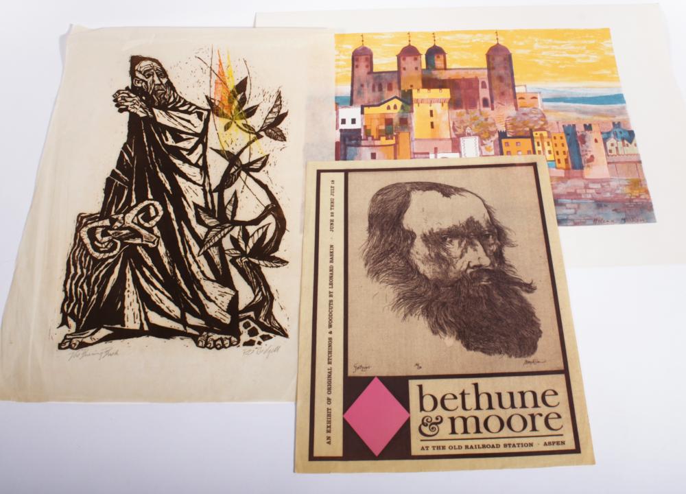 THREE PRINTS BY ROBERT OVERMAN