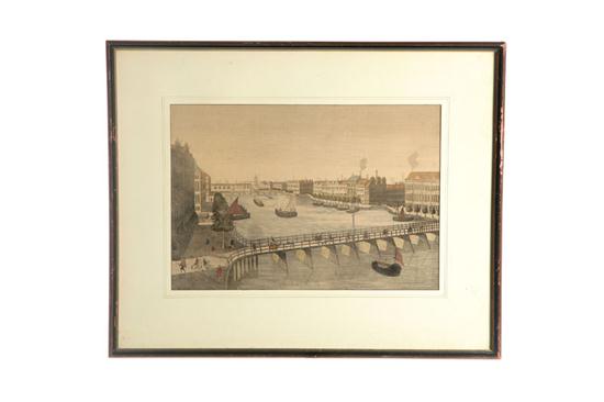 THREE PRINTS OF CITIES. European 
