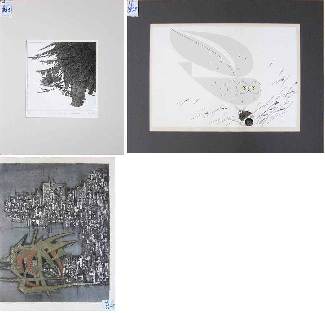 THREE PRINTS: Rudolf Van Rossem