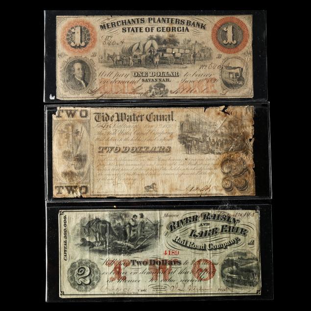 THREE PRIVATE MID-19TH CENTURY