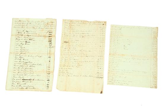 THREE PROBATE INVENTORIES THAT