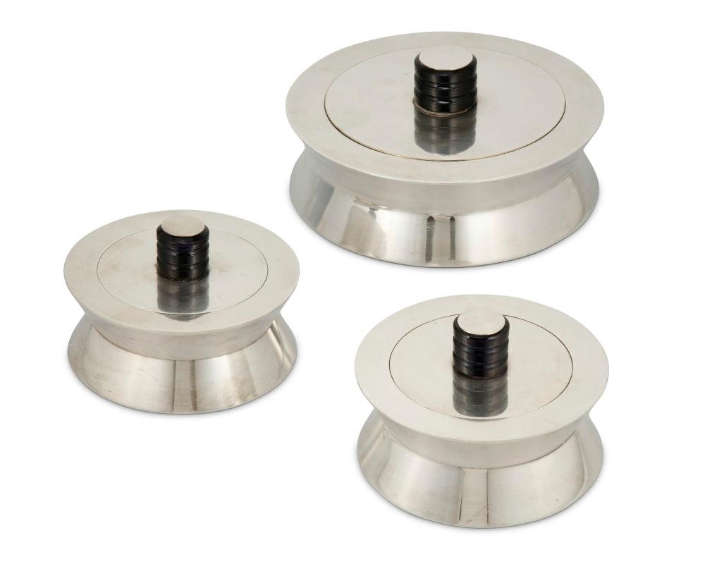 THREE PUIFORCAT SILVER-PLATED