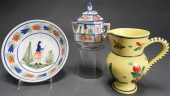 THREE QUIMPER TABLE ARTICLESTh