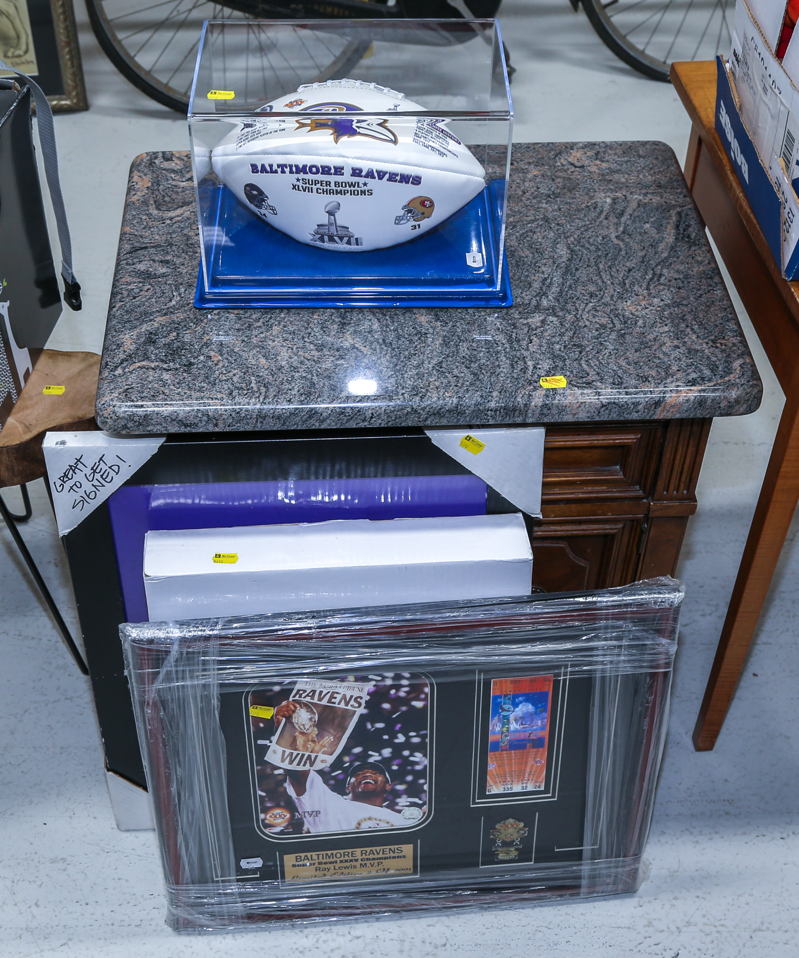 THREE RAVENS SUPER BOWL POSTERS &