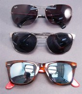 THREE RAY-BAN MEN'S SUNGLASSES