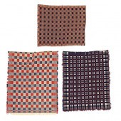 THREE RED, WHITE & BLUE WOVEN
