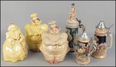 THREE REDWING COOKIE JARS. Tog