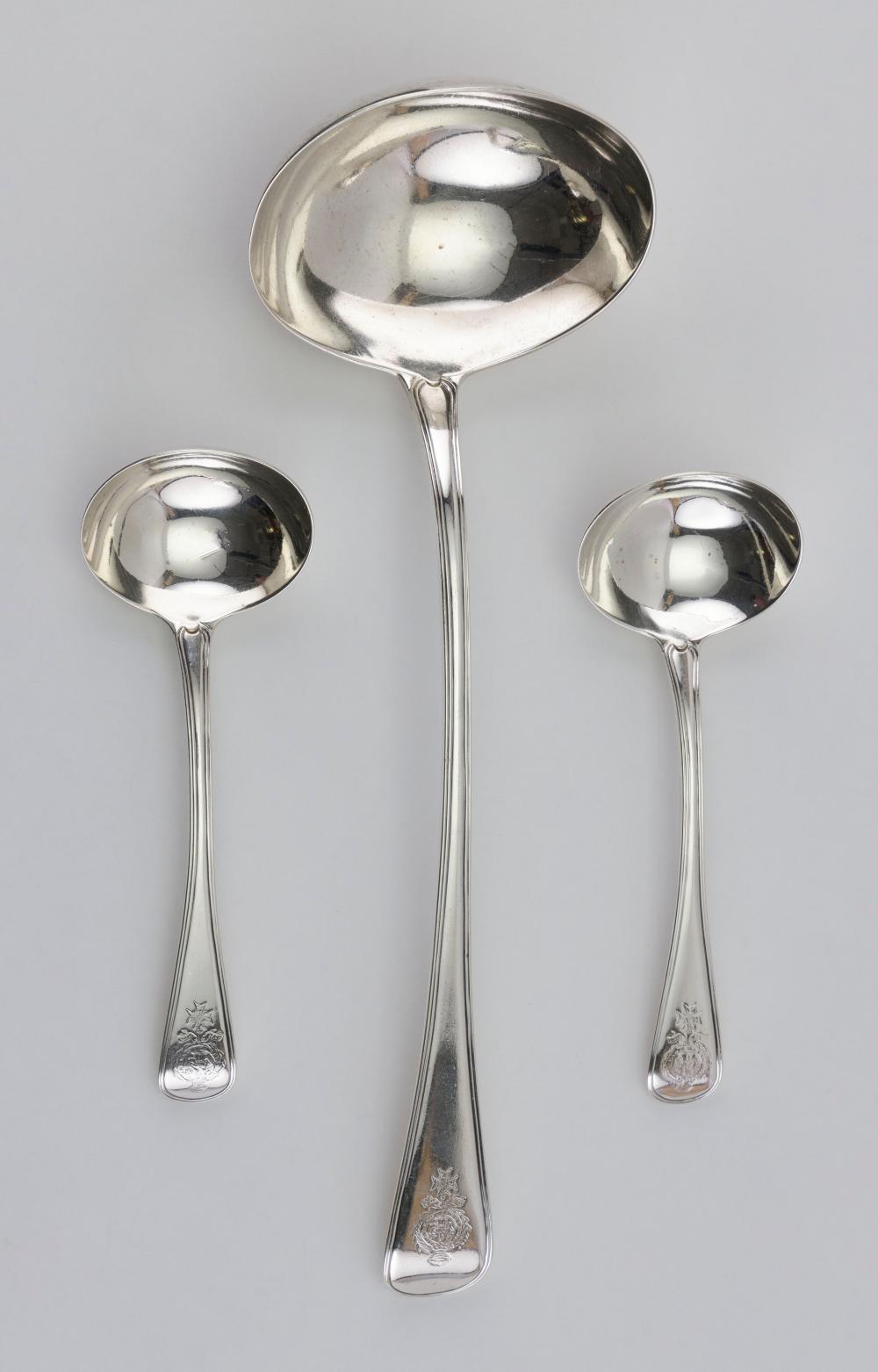 THREE REGENCY STERLING SILVER