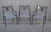 THREE REGENCY STYLE CAST IRON