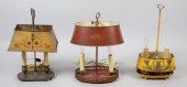 THREE REGENCY STYLE TOLE PEINT