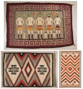 THREE REGIONAL NAVAJO WEAVINGS