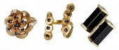 THREE RETRO GOLD RINGSassorted