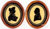 THREE REVERSE PAINTED SILHOUET