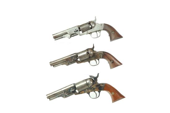 THREE REVOLVERS.  Includes a