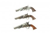 THREE REVOLVERS.  Includes a B