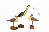 THREE RICHARD MORGAN HAND CARV